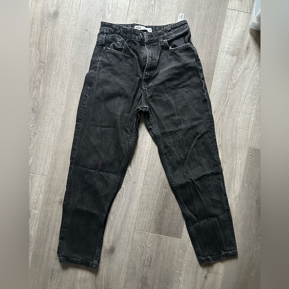 Zara Black Washed Out Jeans